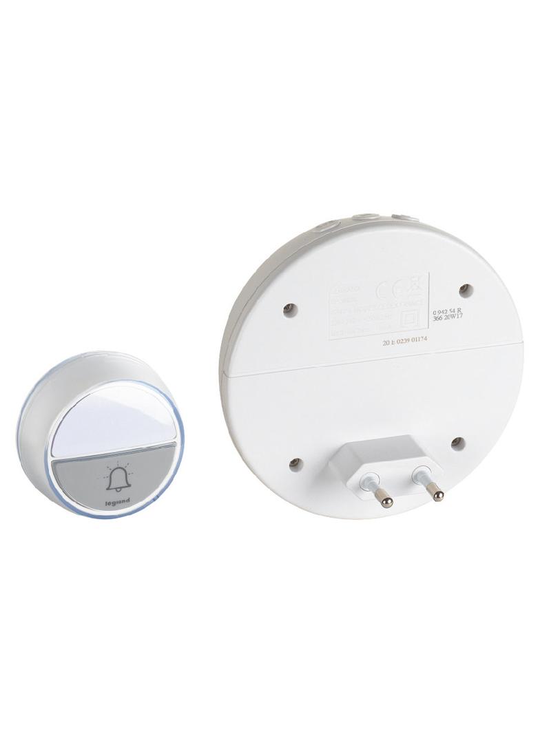 Zestaw Dzwonkowy Bezprzewodowy Comfort 230V - Biały 094254 LEGRAND