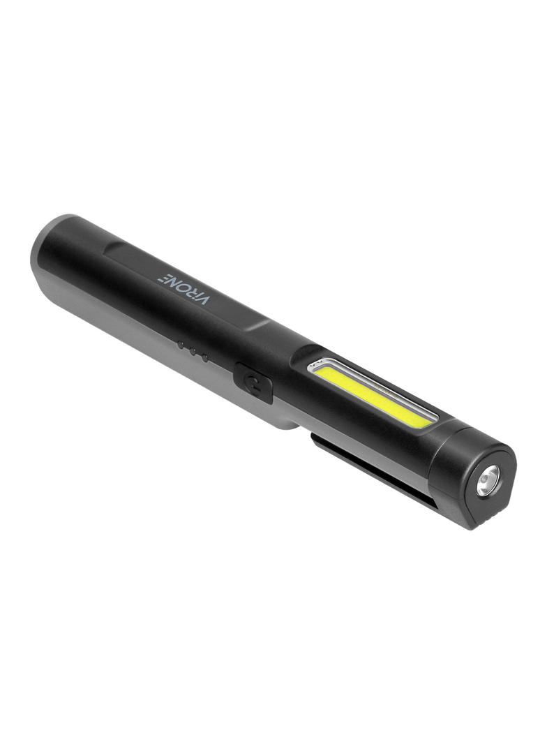 Latarka warsztatowa LED, 5+3W, 300lm+70lm, 600mAh, magnes, klips