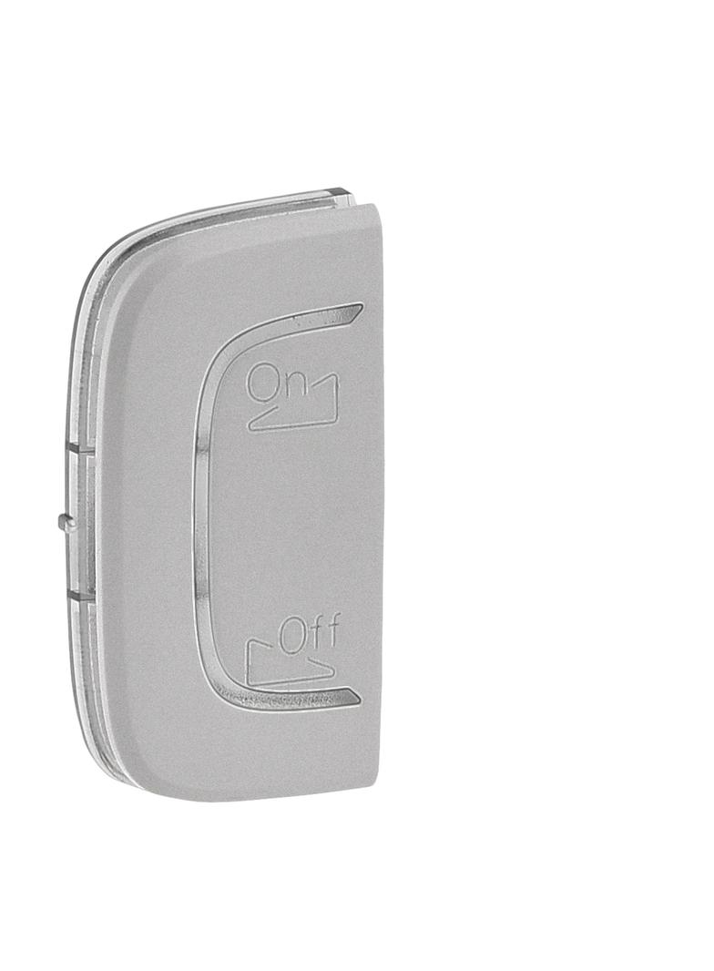 MY HOME VALENA ALLURE - KLAWISZ LEWY ŹRÓDŁO/STACJA ALUMINIUM, Legrand