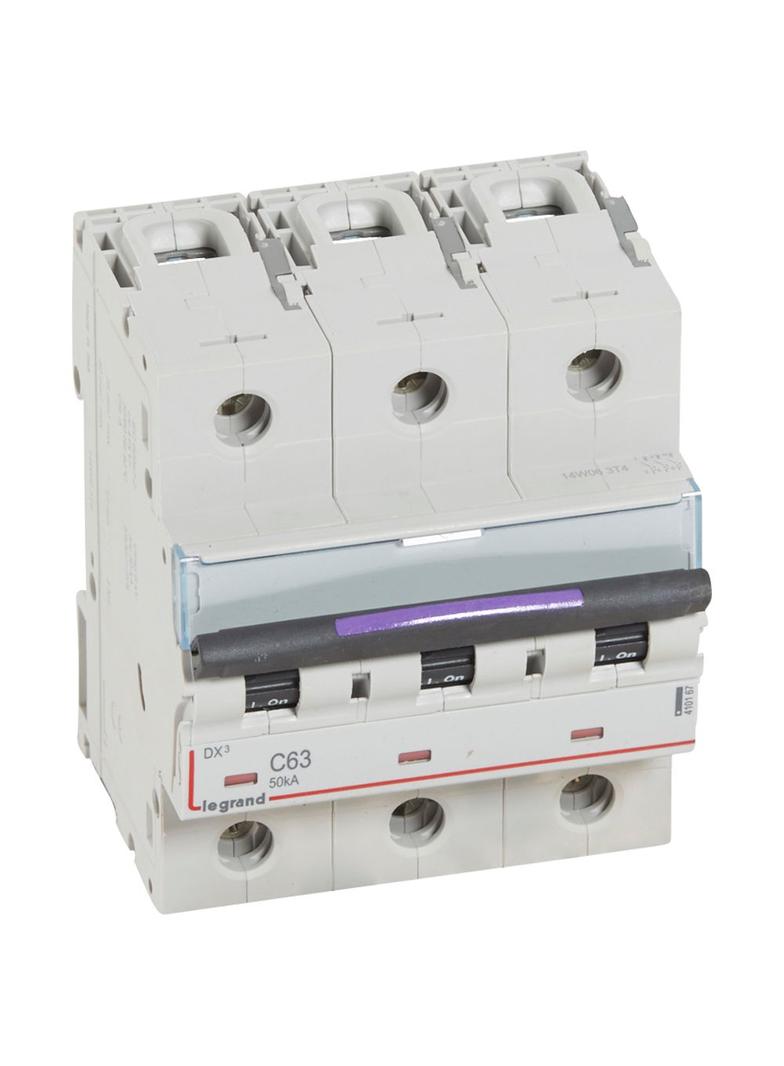 Wyłącznik Nadprądowy S323 C63 3P 63A 50Ka DX3 410167 LEGRAND