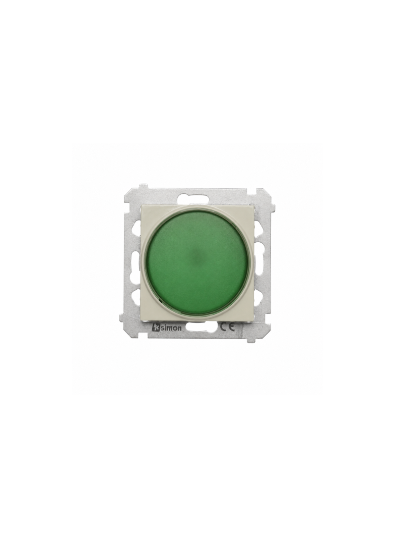 Simon 54 Sygnalizator świetlny LED zielone światło kaszmir mat DSS3.01/42