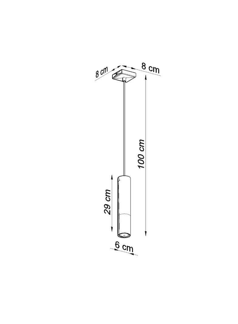 Sollux Lampa wisząca LOOPEZ 1 czarny/złoty SL.0952