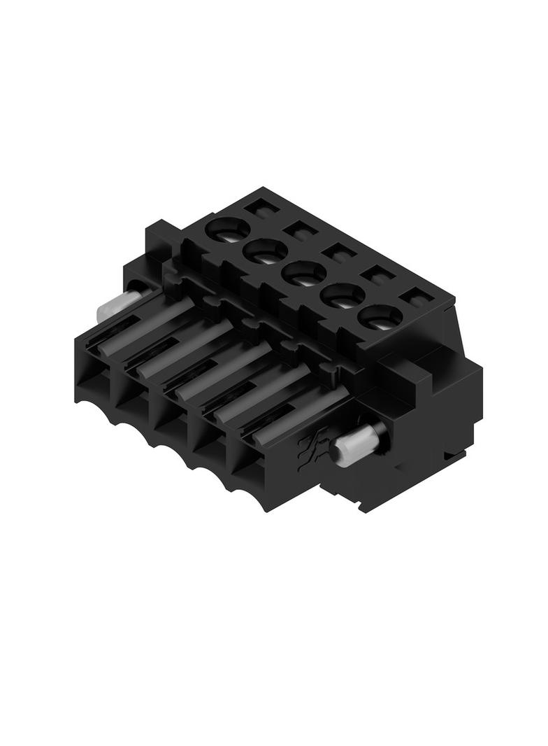 BL 3.50/05/180F SN BK BX Wtyk PCB (złącze wiązki), 3.50 mm, Liczba biegunów: 5, Przyłącze z jarzmem /72szt./ 1615810000 WEIDMÜLLER