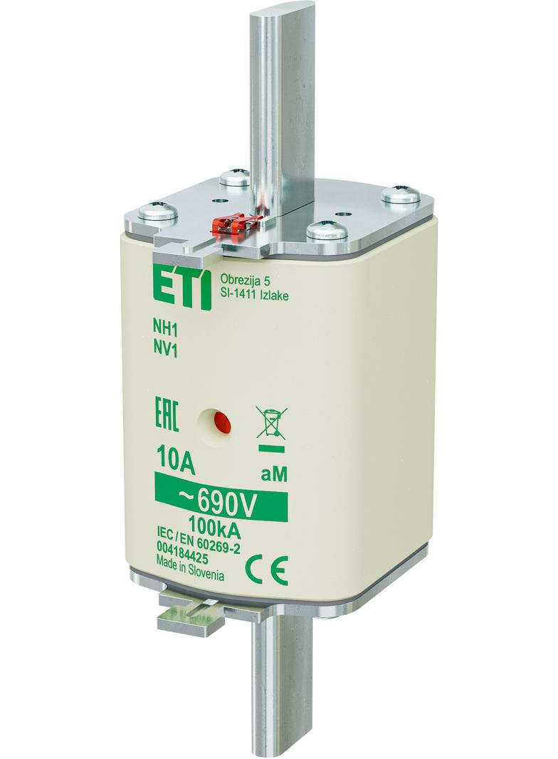 Wkładka topikowa NH silnikowa KOMBI NH1 aM 10A 690V 004184425 ETI