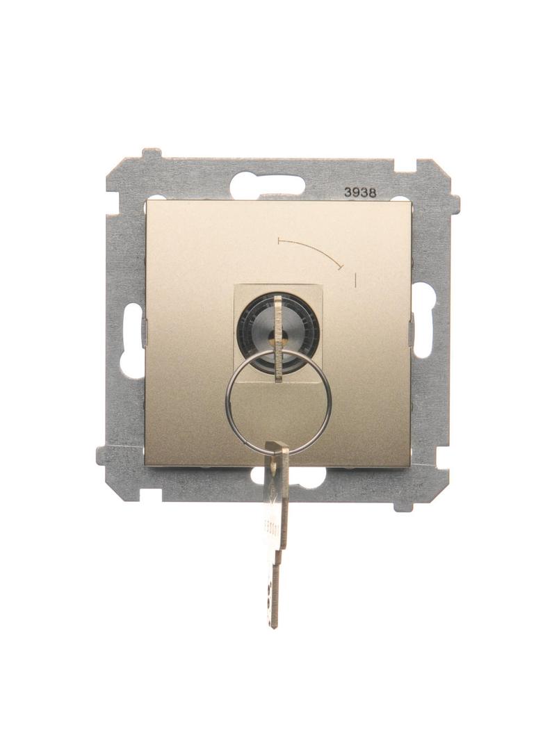 SIMON 54 WMDL-0K01Px-044 Łącznik na kluczyk chwilowy – przycisk (moduł) 2 pozycyjny „0-I” styk N/O,