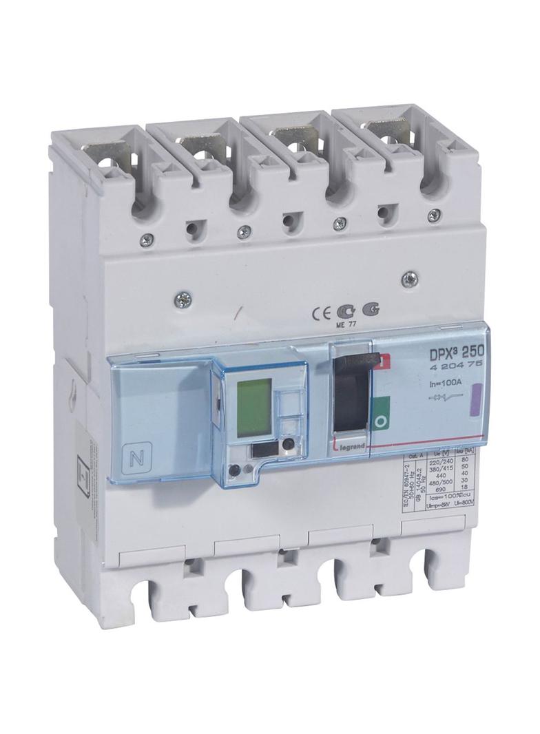 Wyłącznik DPX3 250 El+P 4P 100A 50Ka 420475 LEGRAND