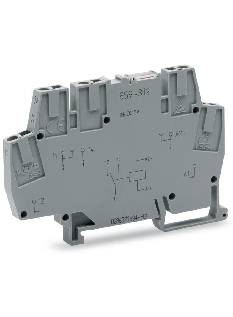 Złączka z przekaźnikiem minaturowym 24V DC 1p 859‑314 /10szt./ WAGO