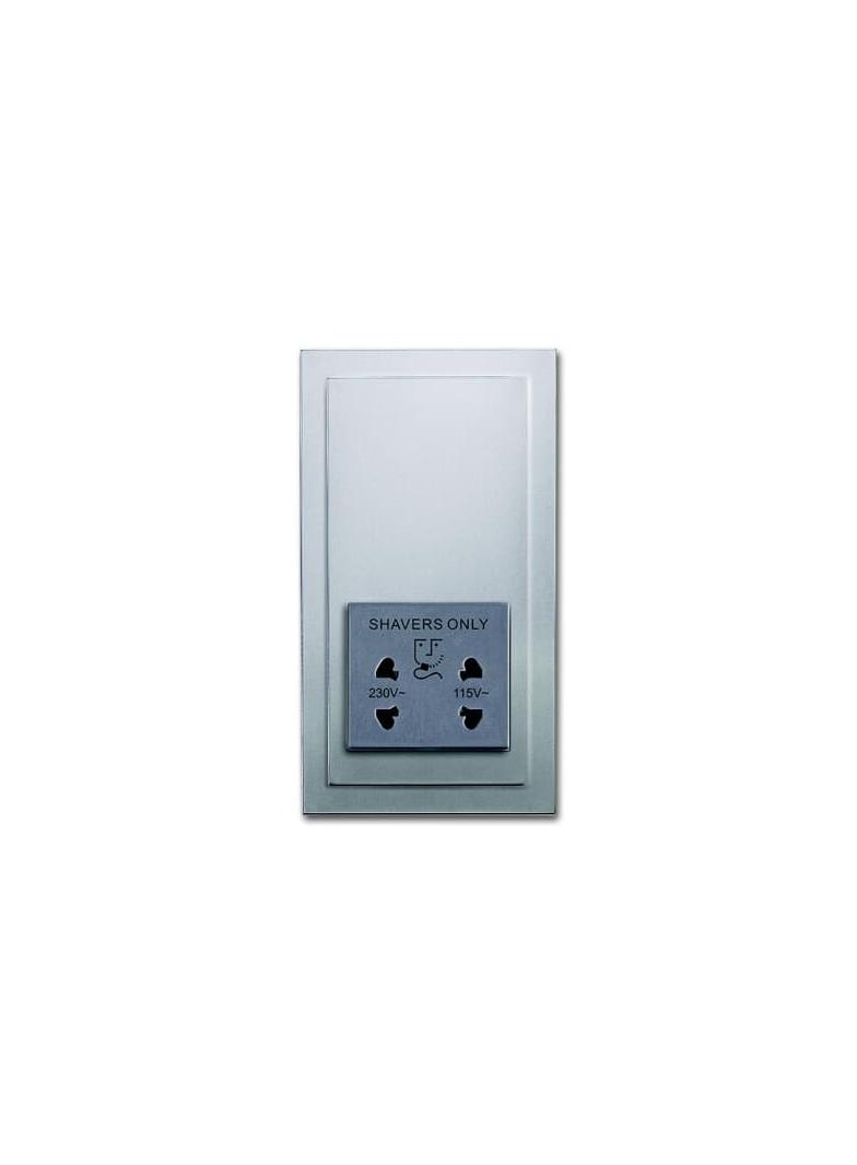 FUTURE Gniazda do maszynek do golenia aluminiowo srebrny 2CKA002130A0291 ABB