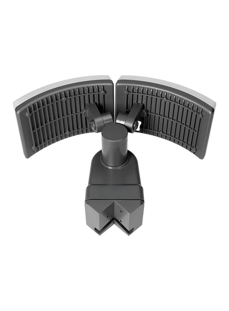 TOS DUO LED 2x20W podwójny naświetlacz ogrodowy, 2x1600lm, IP65, 4000K, PC, szary