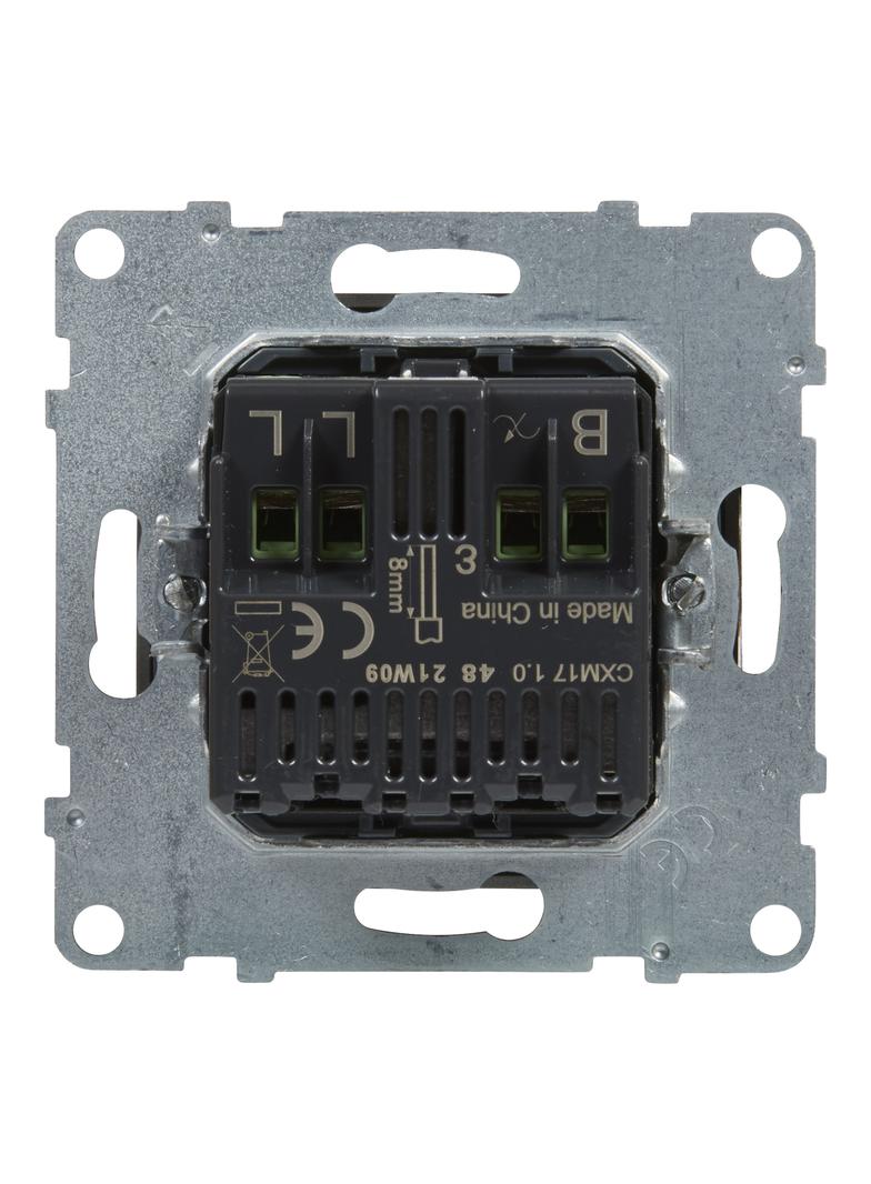 Suno Ściemniacz Obrotowy - 240V - 50 Hz - 5 - 75 W ( 10 Lamp Maks.) Dla Lamp Led Z Opcją Ściemniania - Bez Zacisku Neutralnego Aluminium 721379 LEGRAND