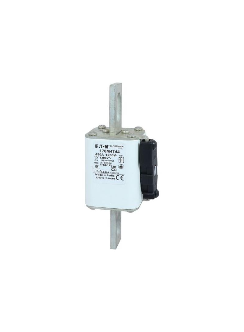 FUSE 450A 1250V 1FKE/115 AR CU Wkładka szybka 450A AC 1250V rozmiar 1 53x69x160 mm aR IEC, 170M4744