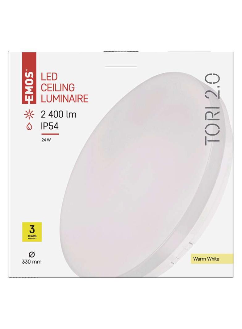 Oprawa LED okrągła Tori 24W IP54 ciepła biel ZM4122 EMOS