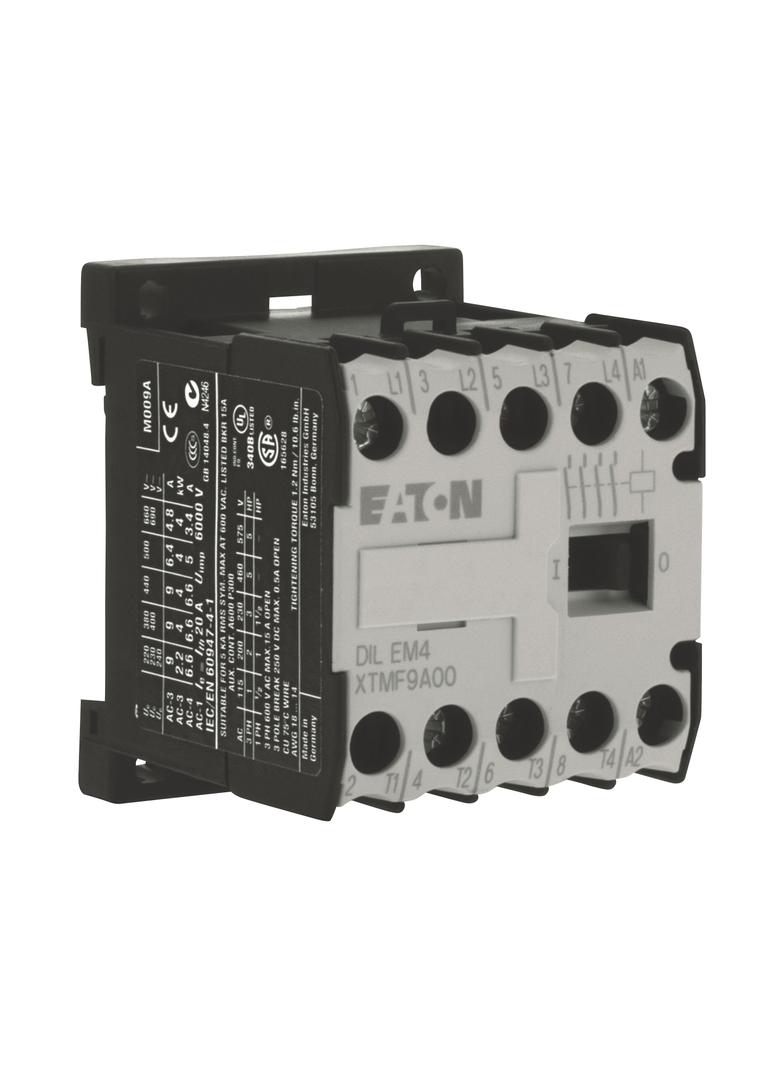 DILEM4(110V50HZ,120V60HZ) mały stycznik AC-3 4kW 4 polowy 051801 EATON