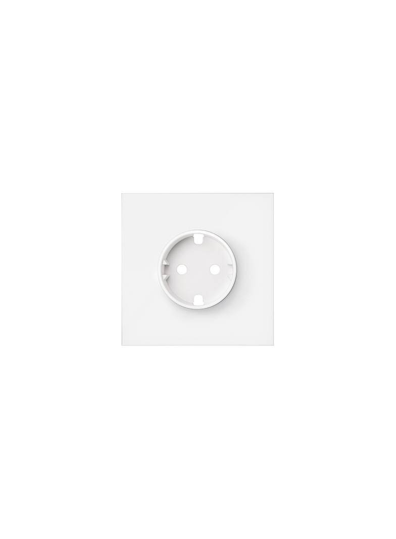 Simon 100 W100-10020105X-230 Panel 1-krotny: 1 gniazdo zasilające biały mat 10020105-230 KONTAKT