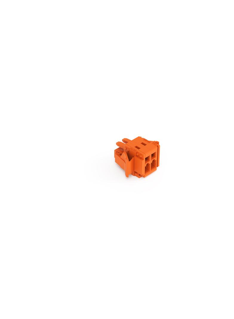 MCS-MINI Classic gniazdo 2-bieg. pomarańczowe raster 3,81 mm /100szt./ WAGO