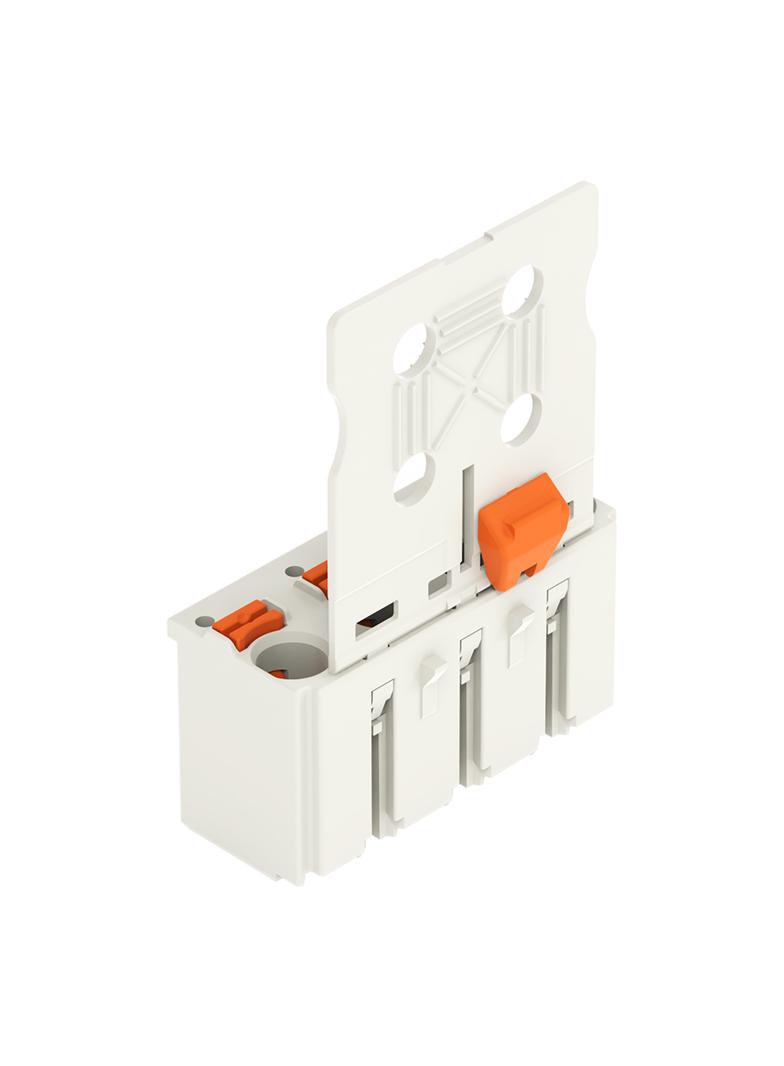 Gniazdo picoMAX raster 7,5mm 4‑biegunowe z płytką uchwytową i suwakiem 2092‑3104/002‑000 /100szt./ WAGO
