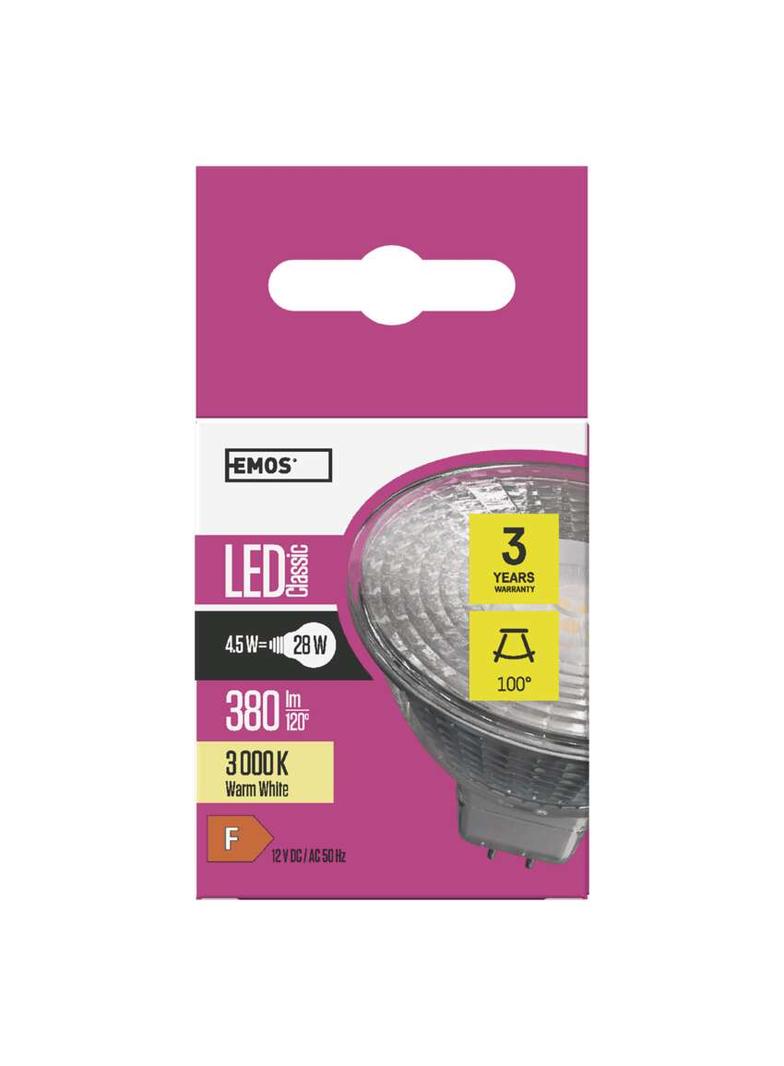 Żarówka LED Classic MR16 45W GU53 ciepła biel ZQ8433 EMOS