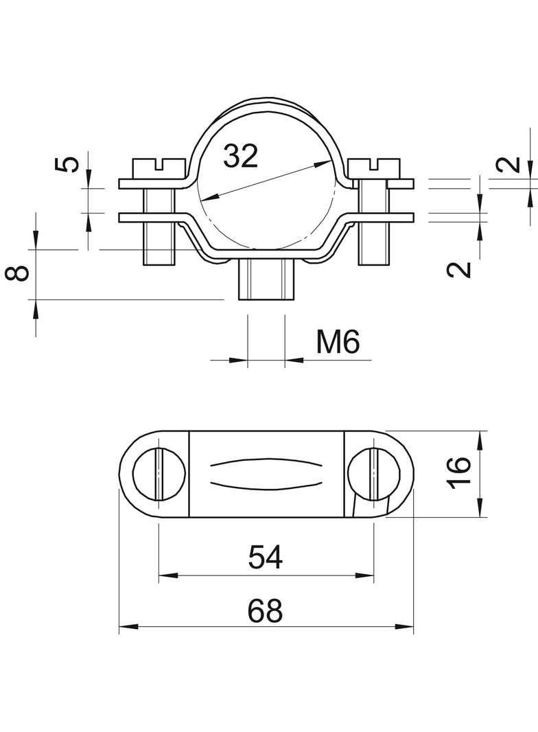 2900, ŚRUBOWA OBEJMA DYSTANS.PG29