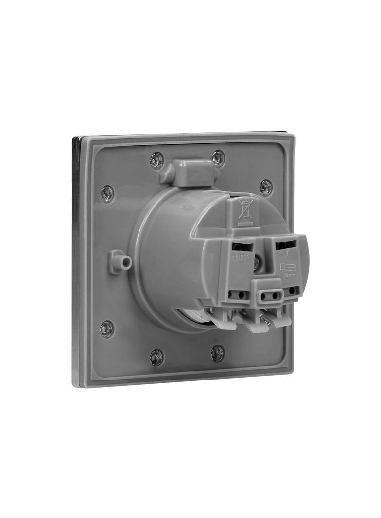 Hermetyczne gniazdo elektryczne, IP44 stal nierdzewna, wersja Schuko OR-AE-1397(GS) ORNO