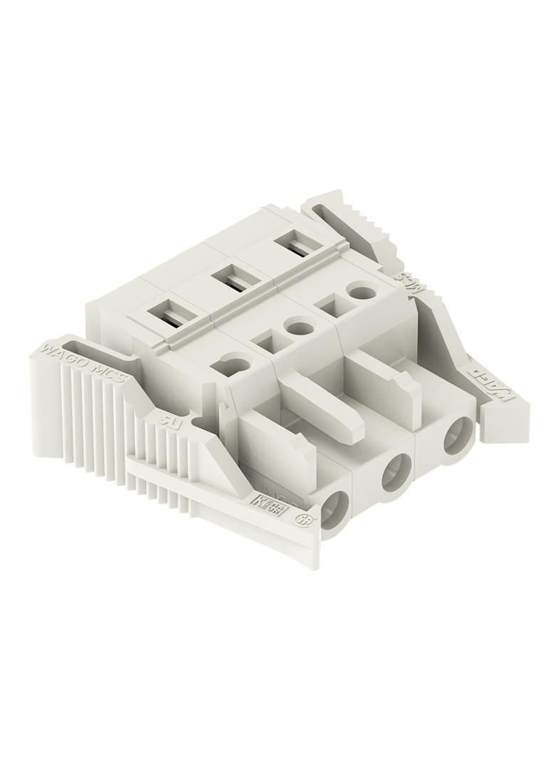 Gniazdo MCS‑MIDI Classic 3‑biegunowe jasnoszare raster 7,5mm 721‑203/037‑000 /50szt./ WAGO