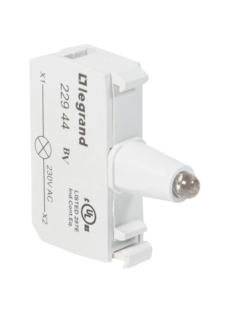 OSMOZ KORPUS DO GŁÓWEK PODŚWIETLANYCH ŻÓŁTY 230 V, ZACISKI ŚRUBOWE, Legrand