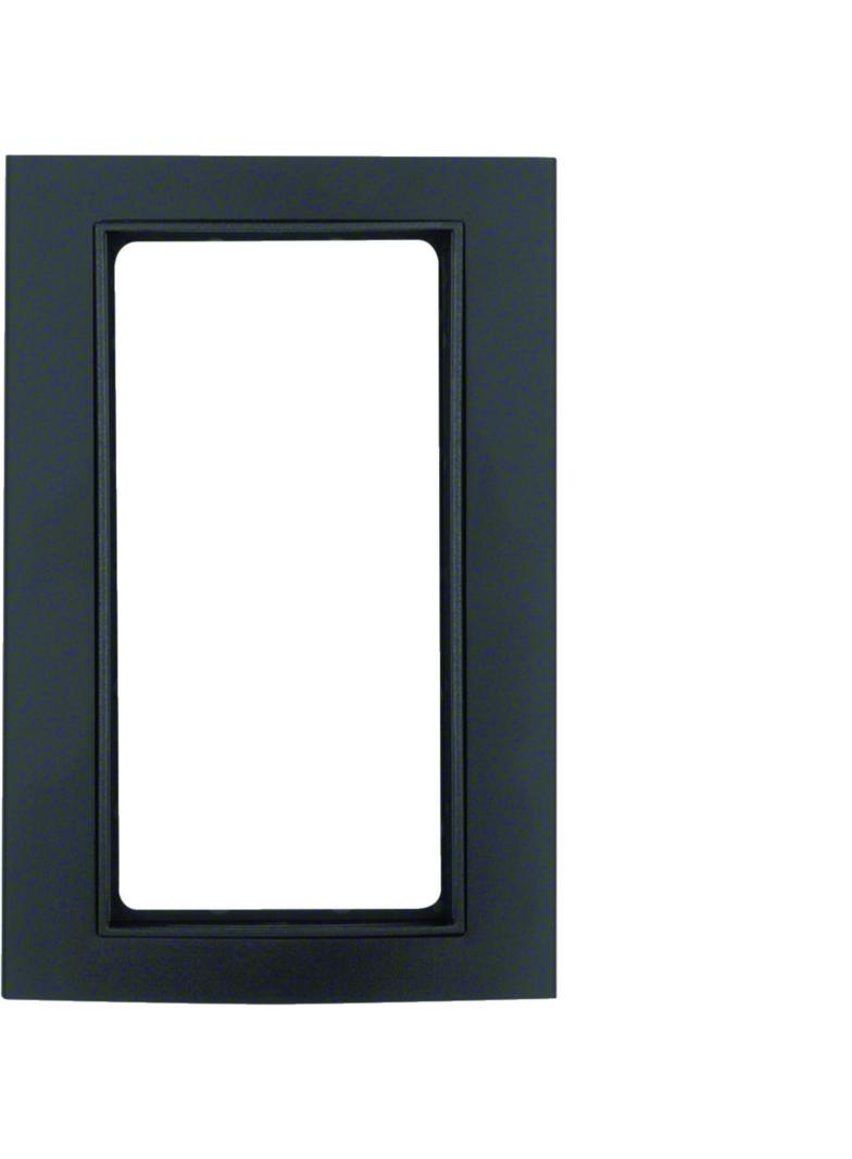 BERKER B.3 Ramka z dużym wycięciem aluminium czarna/antracyt 13093005 HAGER