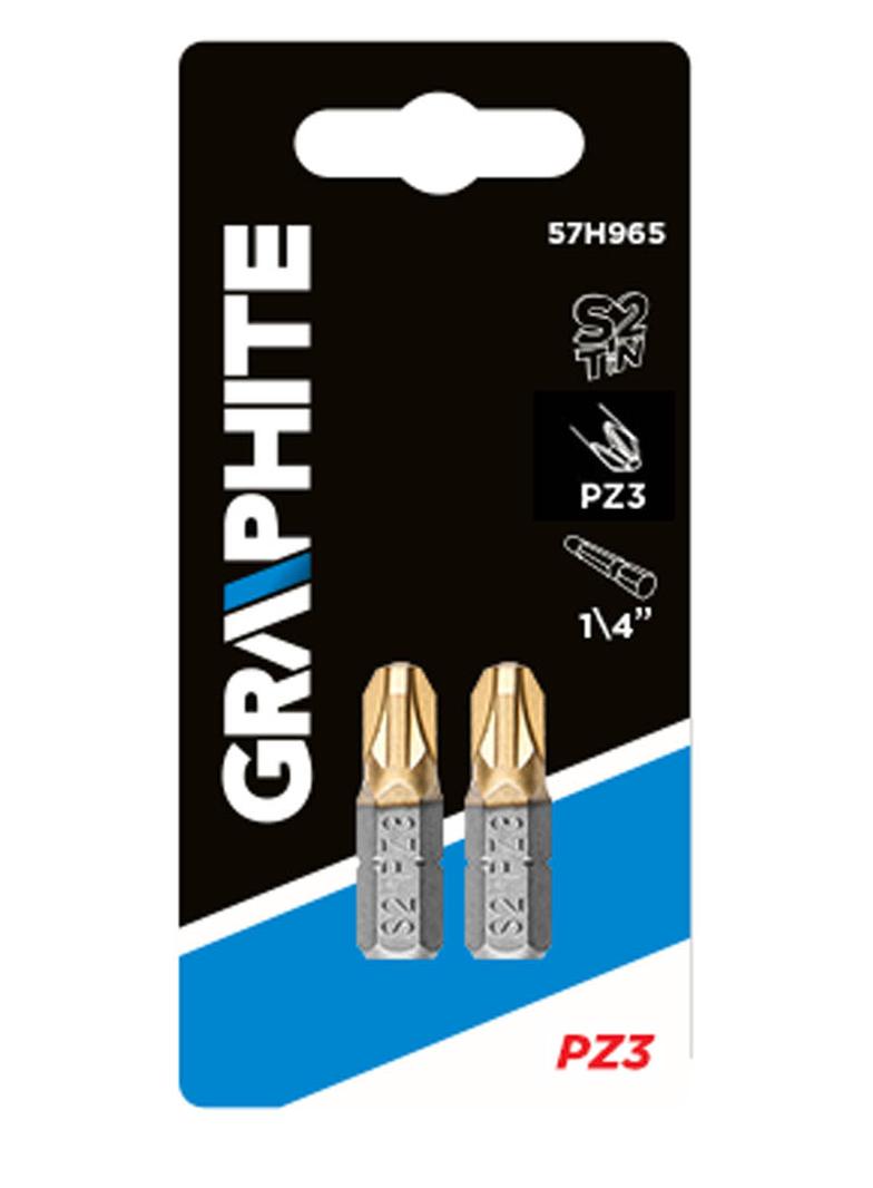 Końcówki wkrętakowe PZ3 x 25 mm, 2 szt.