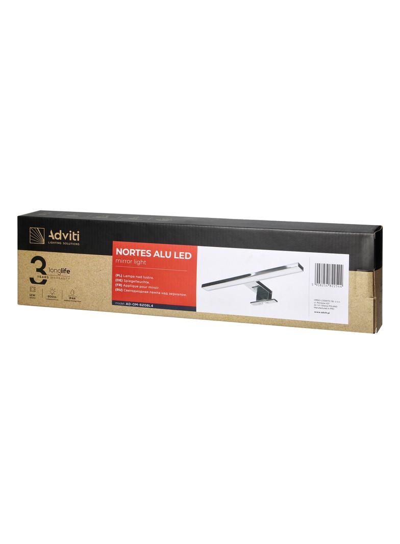 NORTES LED 12W, lampa nad lustro, 900lm, 4000K, dł. 50 cm, aluminium AD-OM-6208L4 ORNO