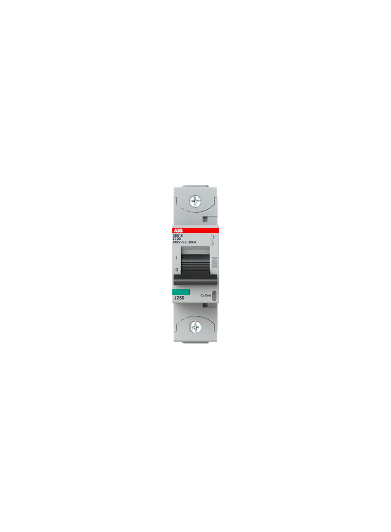 S801U-Z100 Wyłącznik nadprądowy 25kA 1P Z100A 2CCS881017R0825 ABB