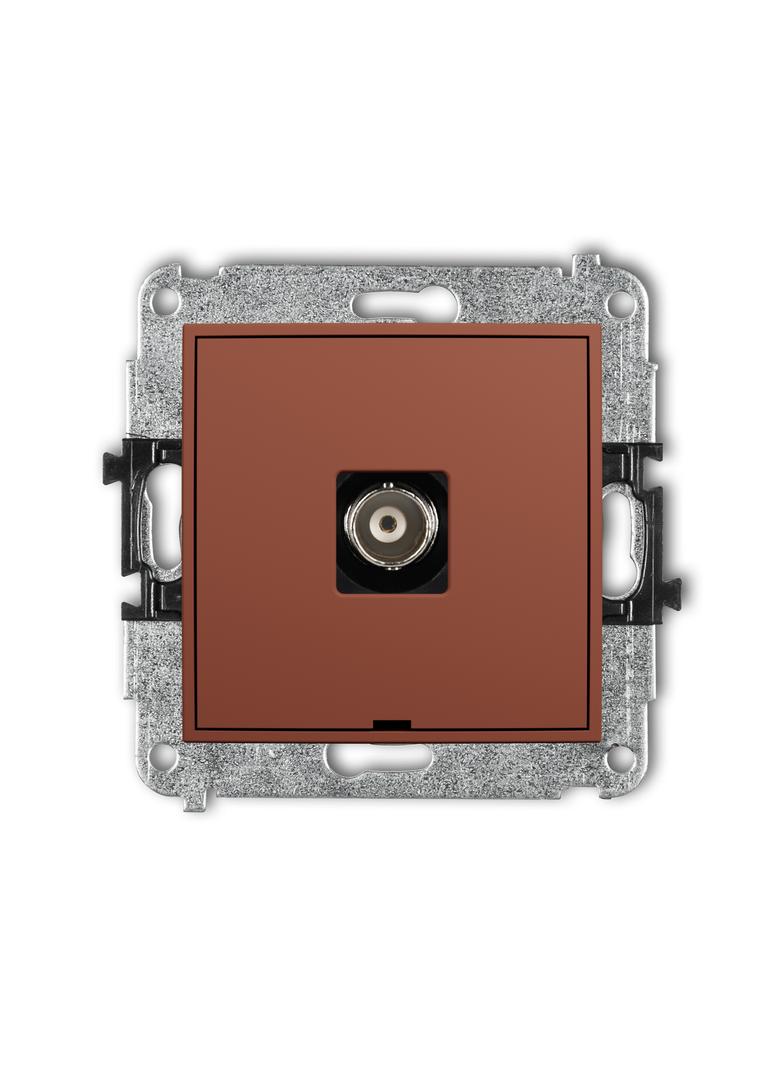ICON Gniazdo pojedyncze BNC terakota 63IGBNCBO-1 KARLIK