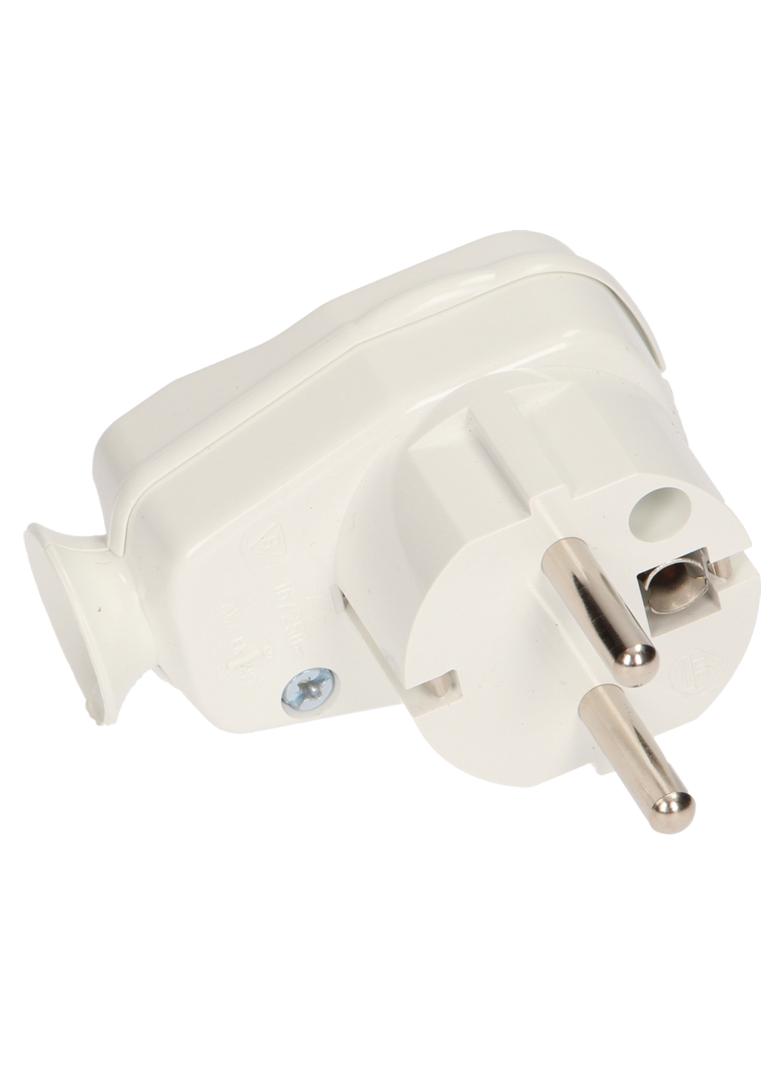 Wtyczka kątowa z włącznikiem i kontrolką AWA-ŁK/BIAŁA ORNO