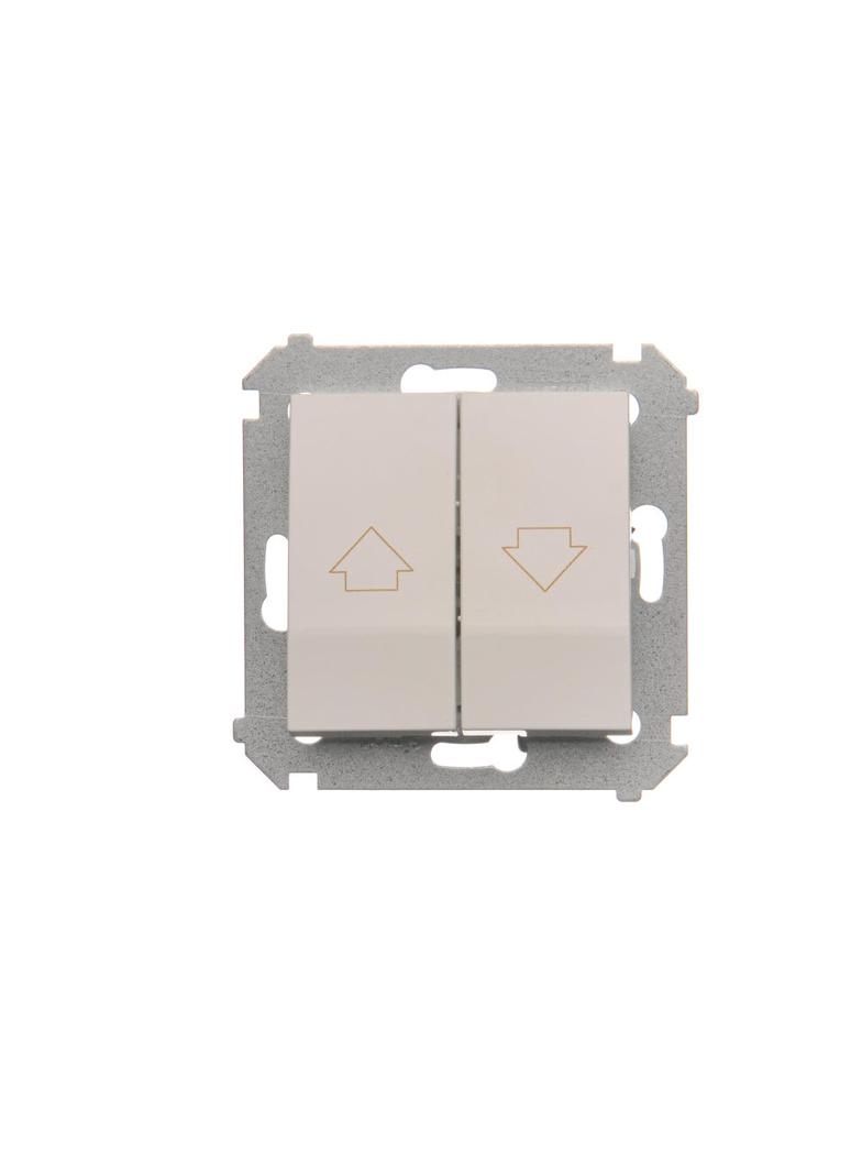 Simon 54 Przycisk roletowy do sterowania roletą z wielu miejsc 10A 250V zaciski śrubowe biały DZP1W.01/11 KONTAKT