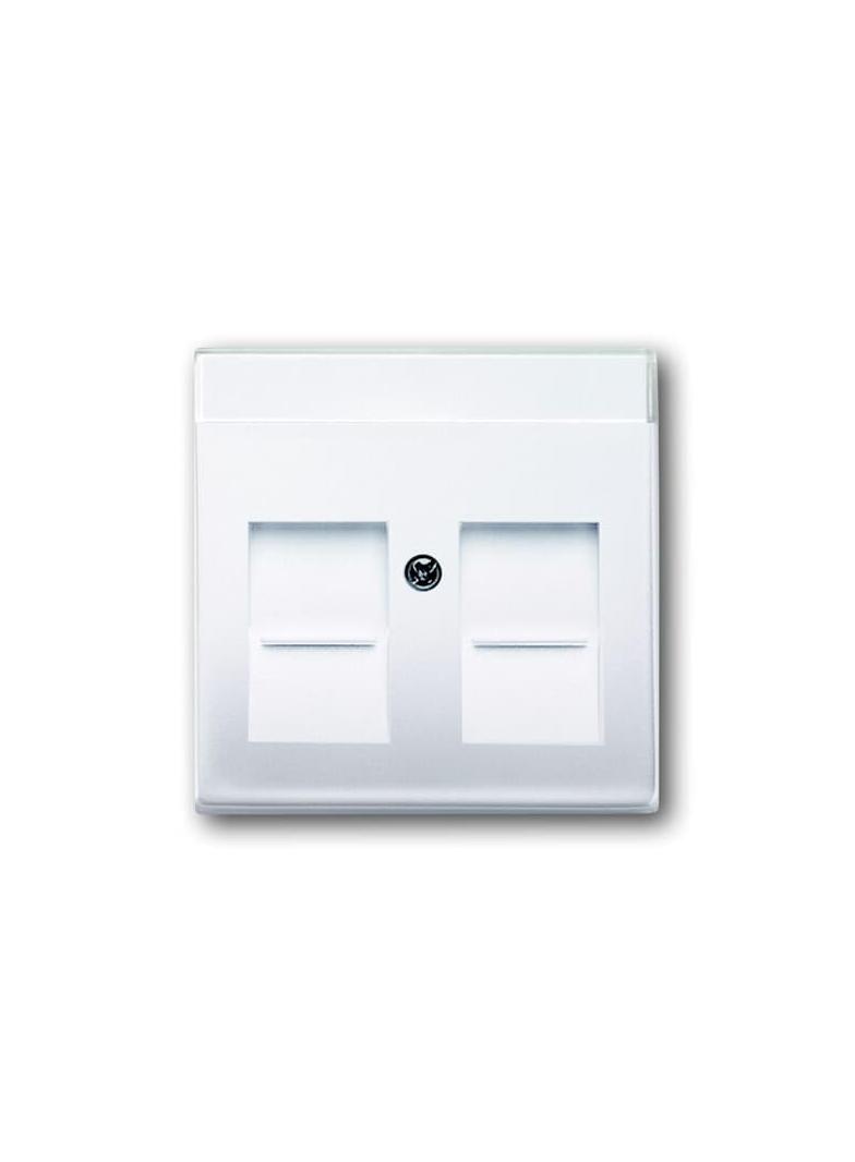 CARAT/FUTURE/SOLO/AXCENT Pokrywa z polem opisowym Do 2 złączy Modular Jack z przysłonami kość słoni 2CKA001710A3990 ABB
