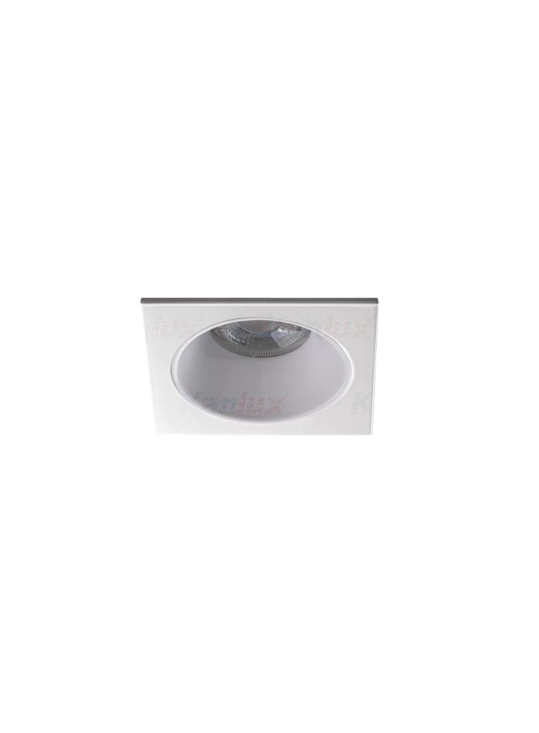 GLOZO DSL W/W Oczko sufitowe GLOZO DSL W/W kwadratowy stop aluminium kolor biały 1XGx5,3/GU10 KANLUX
