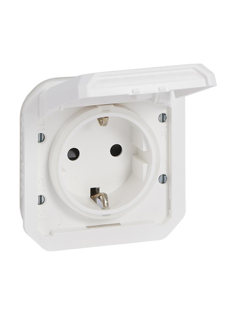NOWE PLEXO - GN. SCHUKO 2P+Z ZACISKI ŚRUBOWE MECHANIZM 16A-250V BIAŁE 069639L LEGRAND