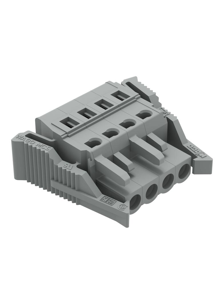 Gniazdo MCS‑MIDI Classic 4‑biegunowe szare raster 5mm 231‑104/037‑000 /50szt./ WAGO