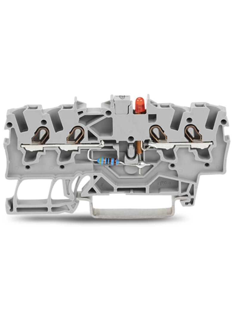 TOPJOB S złączka z LED 4-przewodowa 1,5 mm2 szara