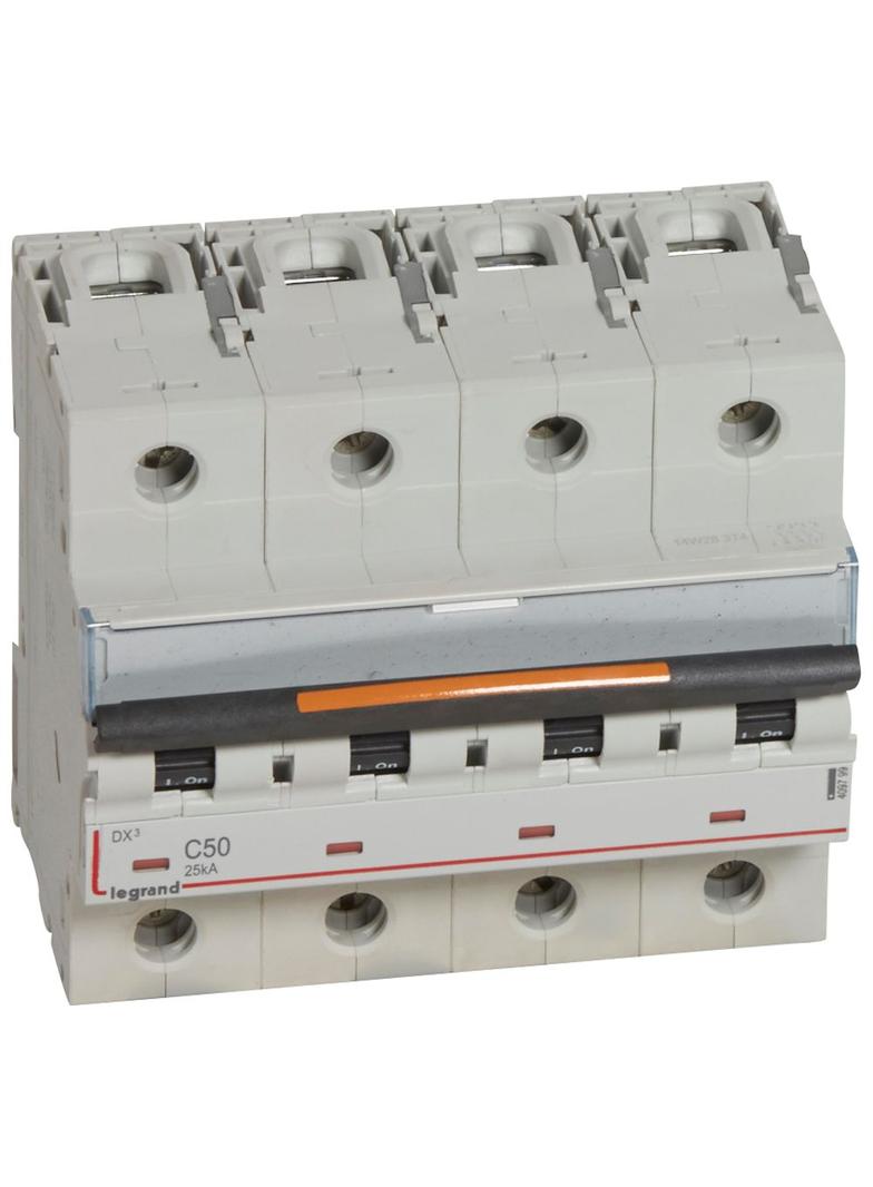 Wyłącznik Nadprądowy S324 C50 4P 50A 25Ka DX3 409799 LEGRAND