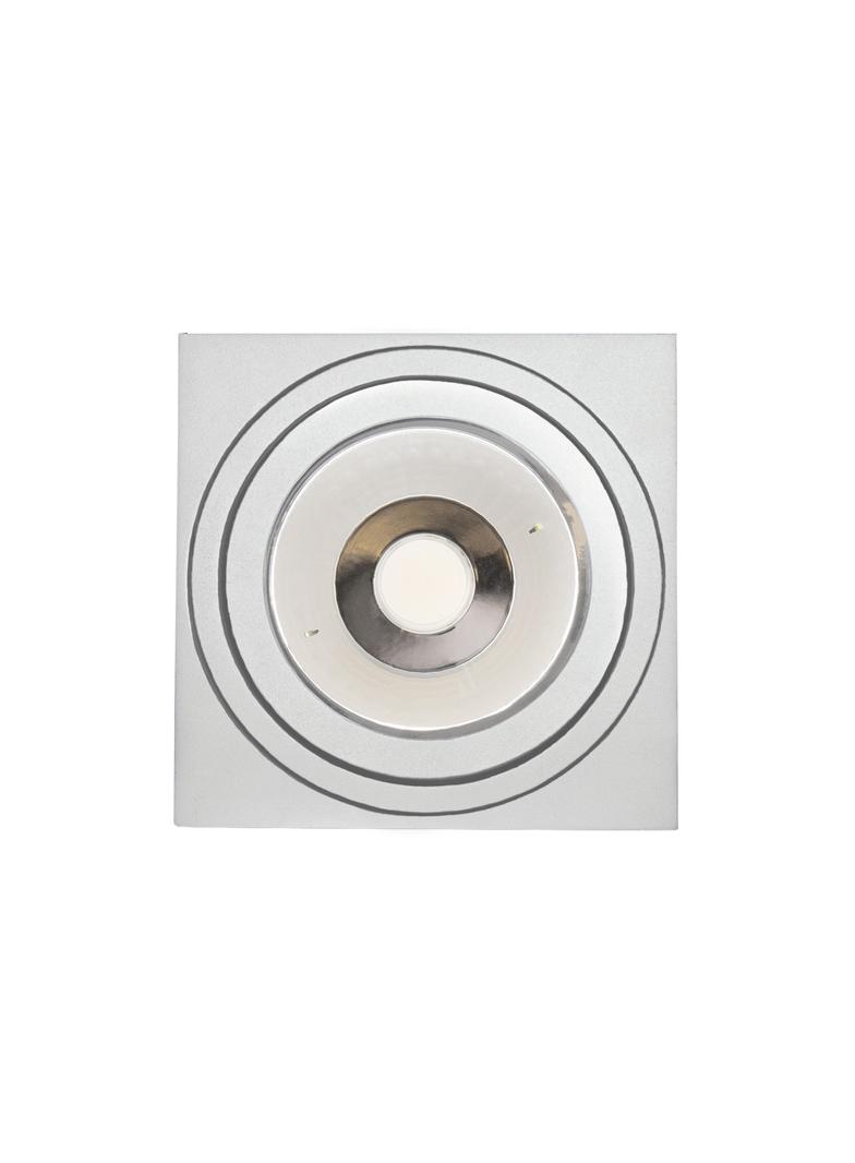 MIRORA AR111 NATYNKOWA GU10 250V IP20 145X145X85mm BIAŁY kwadratowa ruchoma