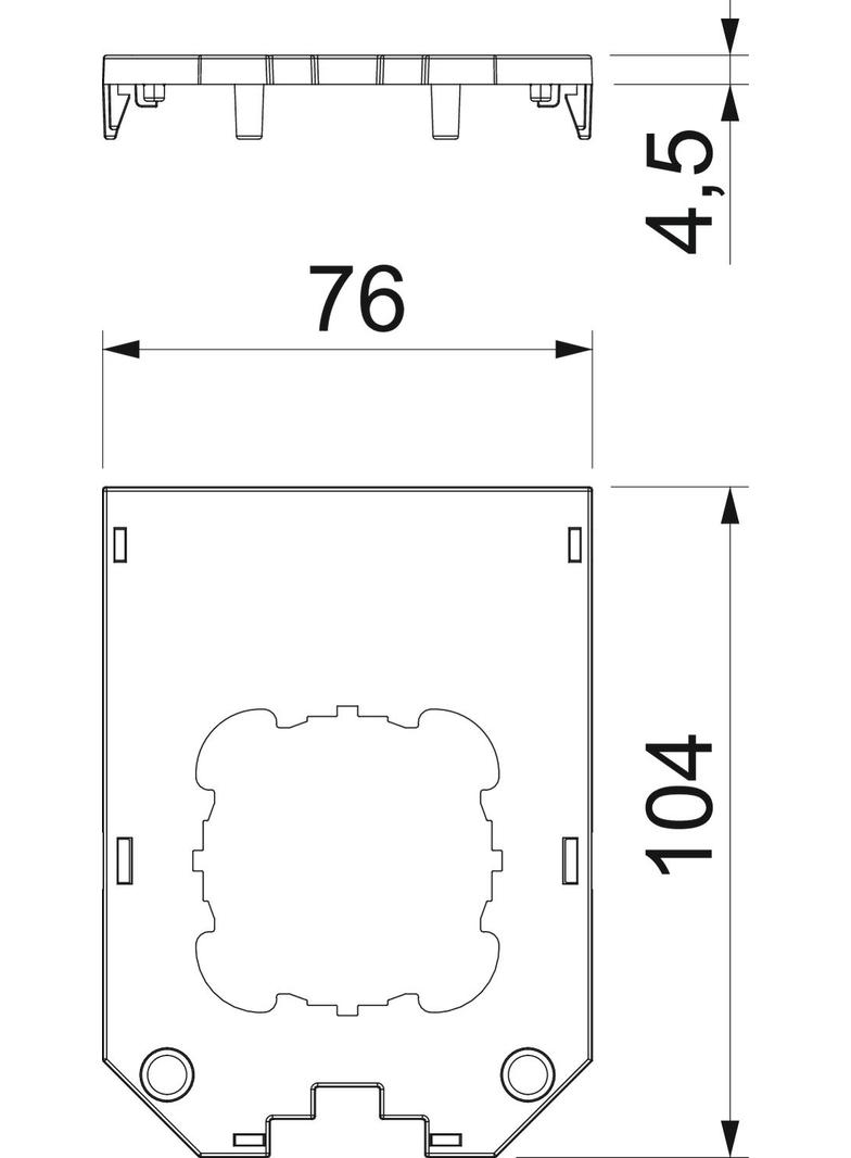 UT34 D1, Ramka montażowa