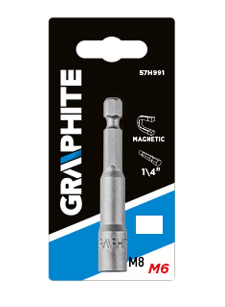 Nasadka magnetyczna 6 x 65 mm, trzpień 1/4"