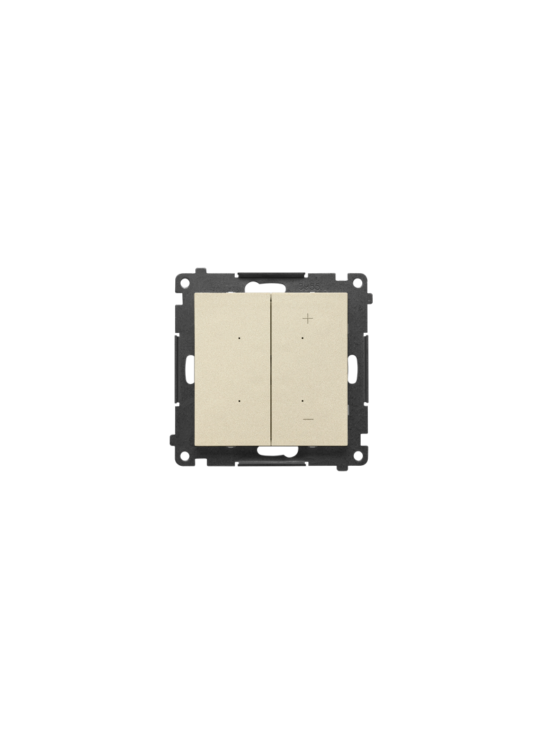 Simon 55 DIMMER – Ściemniacz do LED ściemnialnych klawiszowy Szampański mat TESL1W.01/144 KONTAKT