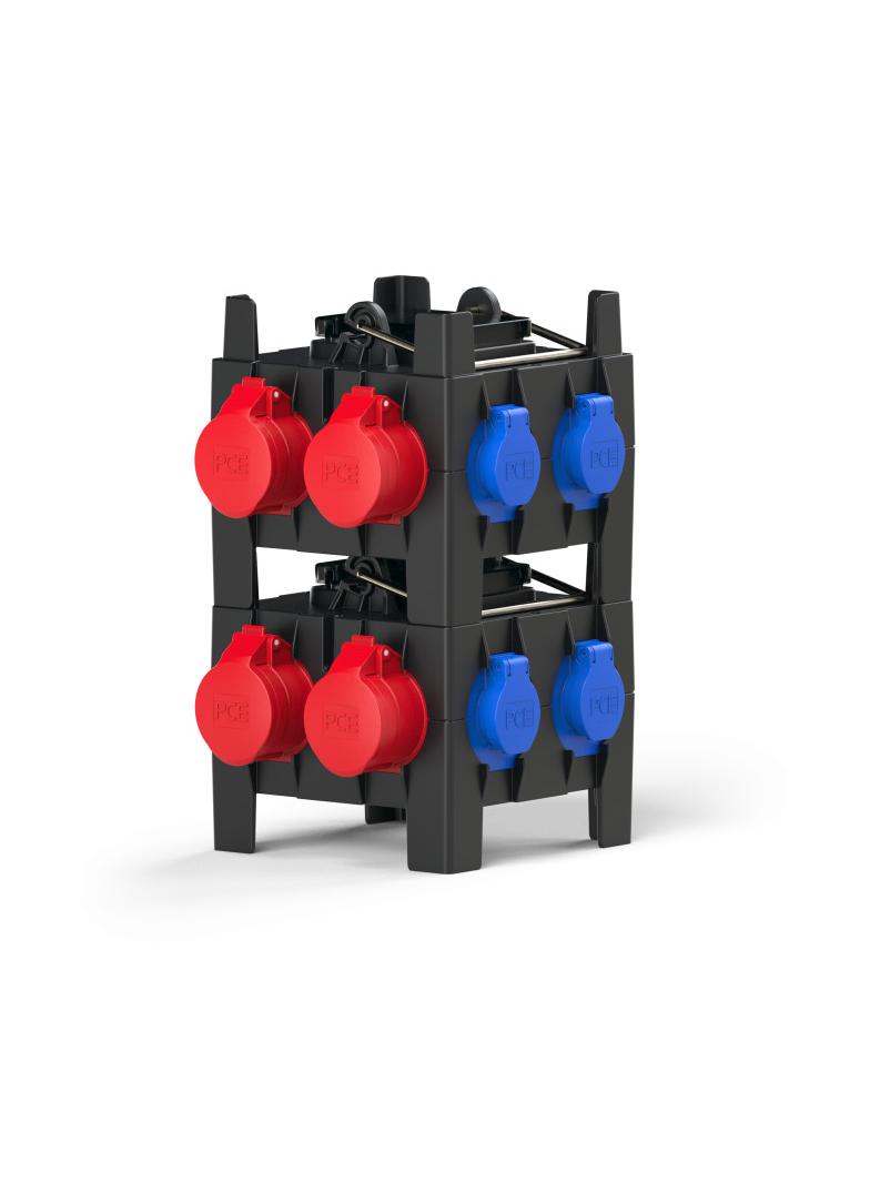 ROZDZIELNICA PRZENOŚNA Z TWORZYWA TYPU „NYSA”  Wejście 16/3-GS+2M wyjście 7xGS  IP44