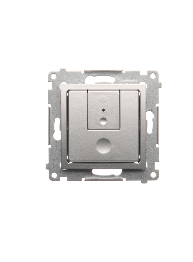 Simon 54 Ściemniacz dwuprzyciskowy 40–500 W (300 VA) srebrny mat D75310.01/43 KONTAKT