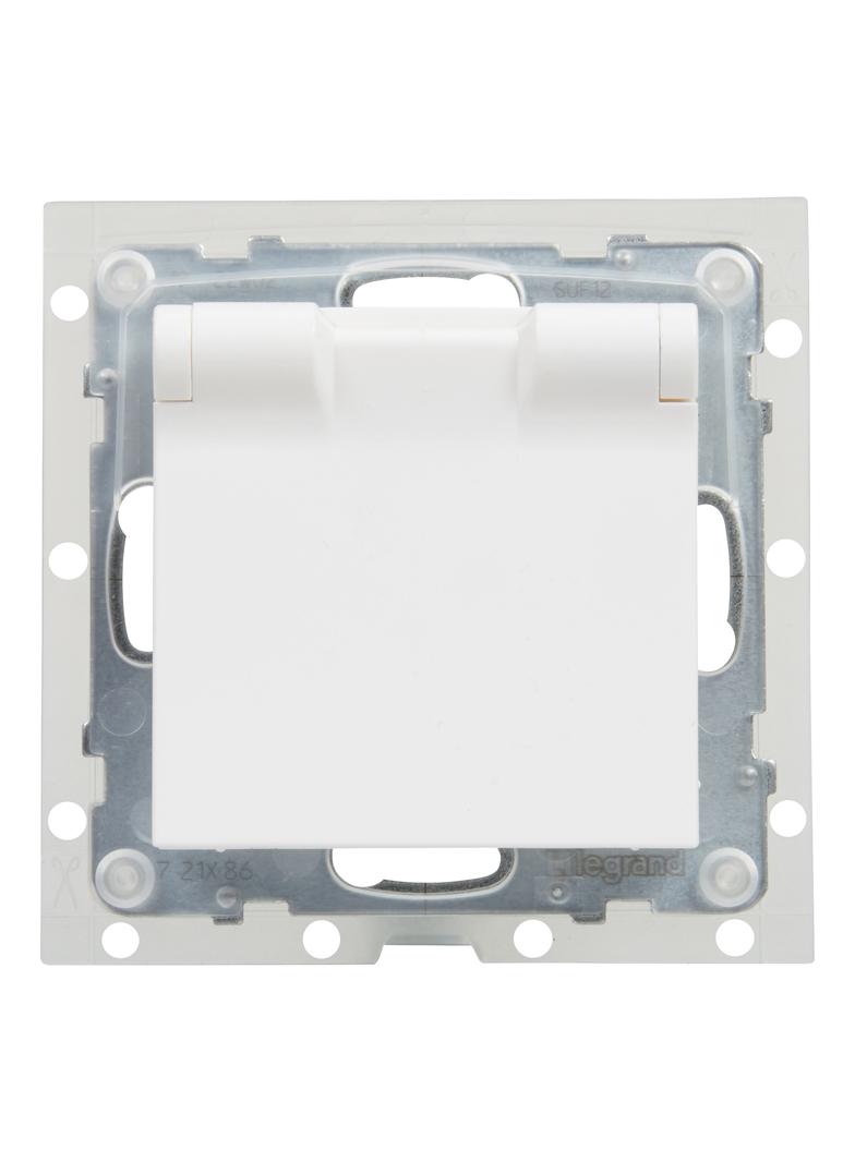 SUNO - Gniazdo 2P+Z IP44 - 16 A - 250 V~ - zaciski automatyczne - z przesłoną, Biały, Legrand
