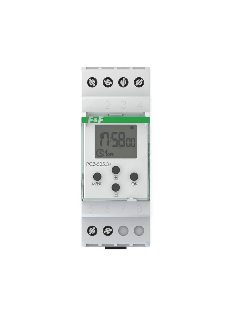 PROGRAMOWALNY ZEGAR STERUJĄCY ASTRONOMICZNY Z PRZERWĄ NOCNĄ, STYKI: 1P, I=16A, 24÷264V AC/DC, 2 MODU