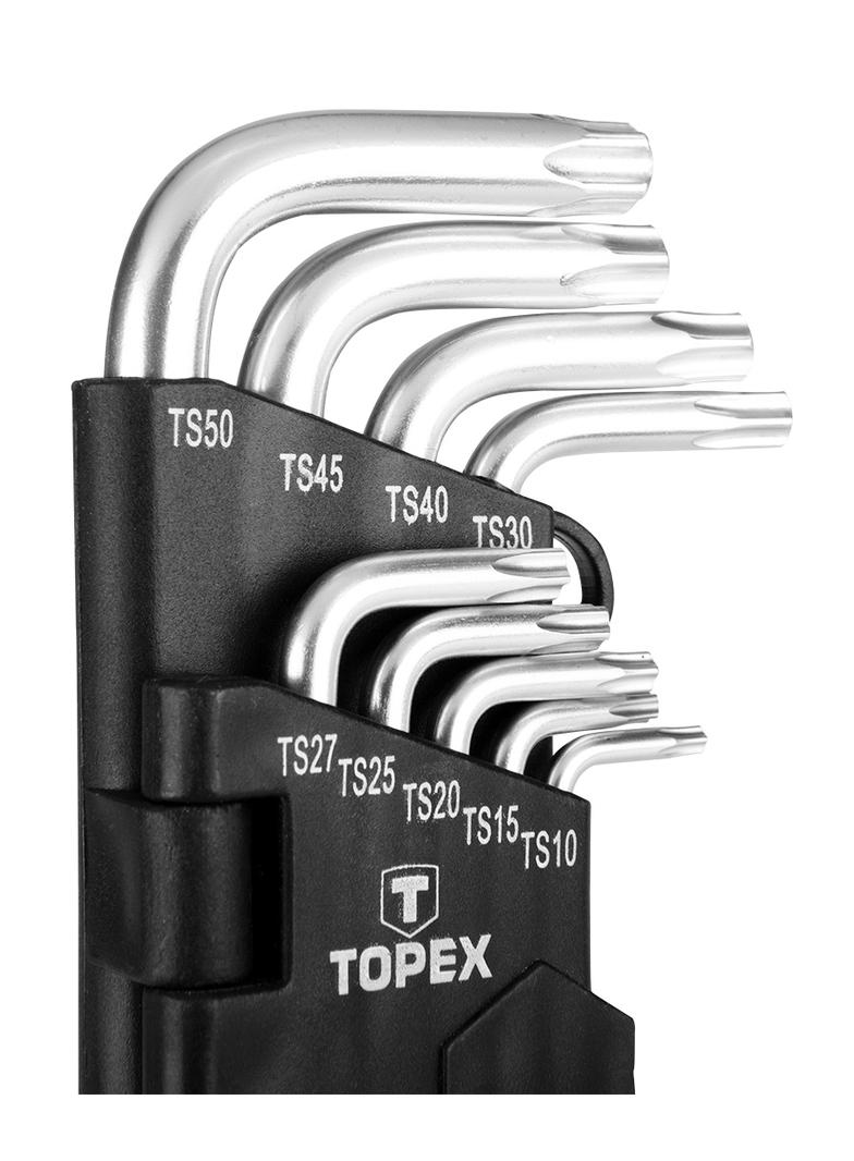 Klucze pięciokątne TS10-50, zestaw 9 szt.