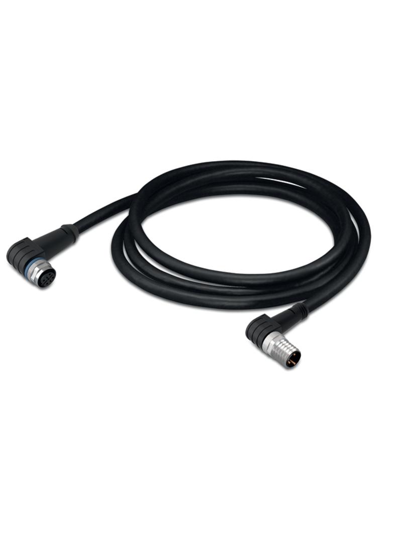 przewód do czujników/el.wykonawczych gniazdo kątoweM12/wtyczka kątowaM8 1