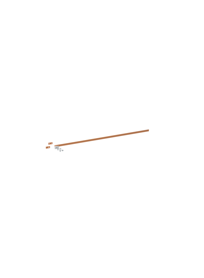 ZX2228 Szyna miedziana 20x5mm szerokość 5PW 1250mm V1, A1 (do samodzielnego montażu)