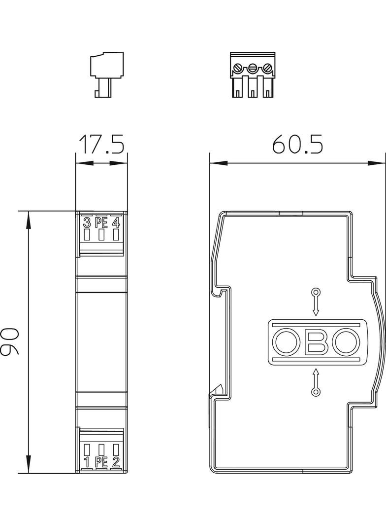 VF2-230-AC/DC-FS, Bariera odgromowa